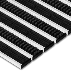 Floor-Mat B+G schwarz Kombination Höhe 17 mm
Bürste 3-reihig+ Gummiprofil