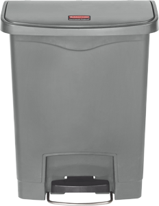 Slim Jim Abfallbehälter aus Kunststoff in Grau
30 Liter mit Pedal an der Breitseite 1883600