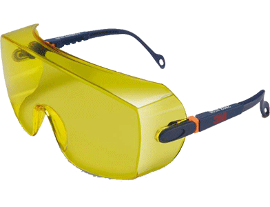 Schutzbrille 3M Überziehbrille 2802 gelb
