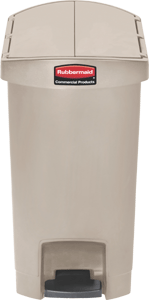 Slim Jim Abfallbehälter aus Kunststoff in Beige
30 Liter mit Pedal an der Schmalseite 1883457