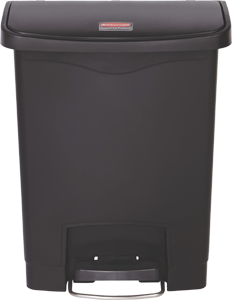 Slim Jim Abfallbehälter aus Kunststoff in schwarz
30 Liter mit Pedal an der Breitseite 1883609