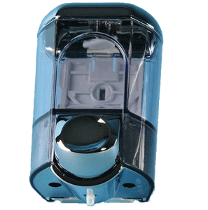 Flüssigseifendispenser 0.35 Liter Fassungsvermögen
Chrom / transparent