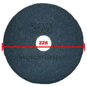 Fibre-Pad blau 226 mm
