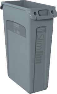 Abfallbehälter Slim-Jim 87 Liter grau 3540-60
