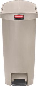 Slim Jim Abfallbehälter aus Kunststoff in Beige
50 Liter mit Pedal an der Schmalseite 1883459