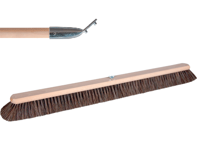 Bodenwischer 80 cm Schweifhaar inkl
Holzstiel mit Stielhalter