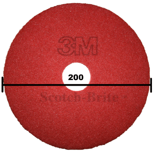 Fibre-Pad rot 200 mm (Box 5 Stk)
