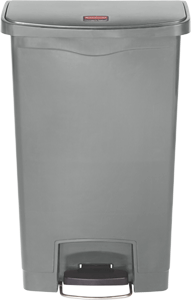 Slim Jim Abfallbehälter aus Kunststoff in Grau
50 Liter mit Pedal an der Breitseite 1883602