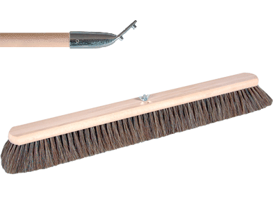 Bodenwischer 60 cm Schweifhaar inkl
Holzstiel mit Stielhalter
