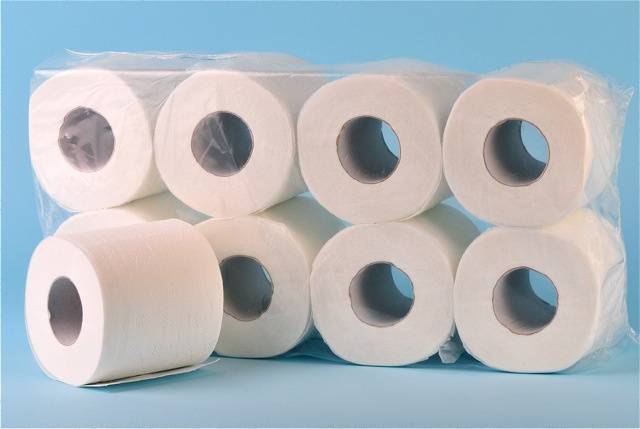 Toilettenpapier neutral 100% Zellstoff 78811
3-lag. weiss, 250 Blatt zu 11 cm (Sack 72 Rol)