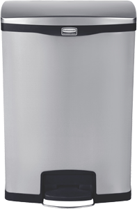 Slim Jim Abfallbehälter aus Edelstahl in Schwarz
90 Liter mit dualem Innenbehälter 1902001