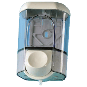 Flüssigseifendispenser 0.35 Liter Fassungsvermögen
Weiss / transparent