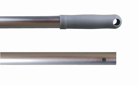 Alu-Stiel 140 cm mit Griff grau
