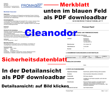 Sicherheitsdatenblatt Cleanodor 04/2015
